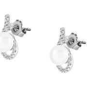 Boucles oreilles Cleor Boucles d'oreilles en argent 925/1000 et perle ...