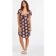 Robe Volcom Vestido Thee Metallion Dress Midnight Blue