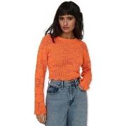 Pull Only Cille Life Knit L/S - Tangerine