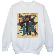 Sweat-shirt enfant Disney Big Hero 6 Baymax Hiro Newspaper
