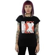 T-shirt Marvel Black Widow Movie Bars Logo