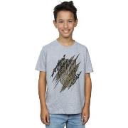 T-shirt enfant Marvel Black Panther Gold Head