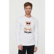 T-shirt Lee Cooper T-shirt Abear Blanc