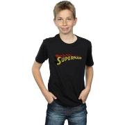 T-shirt enfant Dc Comics Superman Telescopic Crackle Logo