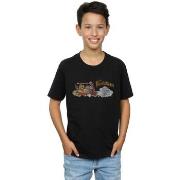 T-shirt enfant The Flintstones Family Car Distressed