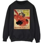 Sweat-shirt Disney Big Hero 6 Baymax Flying Baymax Newspaper