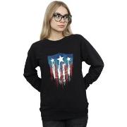 Sweat-shirt Marvel Captain America Flag Shield