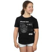 T-shirt enfant Disney Millennium Falcon Blueprint