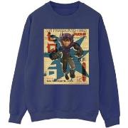 Sweat-shirt Disney Big Hero 6 Baymax Hiro Newspaper