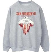 Sweat-shirt Disney Big Hero 6 Baymax San Fransokyo Heart