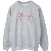Sweat-shirt Disney Lady And The Tramp Spaghetti Outline