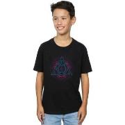 T-shirt enfant Harry Potter Neon Deathly Hallows