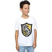 T-shirt enfant Harry Potter Hufflepuff Crest Flat