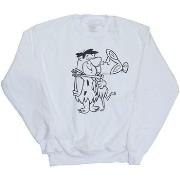 Sweat-shirt enfant The Flintstones Fred and Wilma Kiss