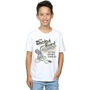 T-shirt enfant Dessins Animés Wile E Coyote Rocket Board