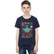 T-shirt enfant Disney Yoda Christmas