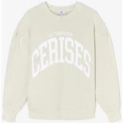 Sweat-shirt Le Temps des Cerises Sweat gypsoph beige imprimé