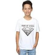 T-shirt enfant Dc Comics Superman Man Of Steel Shield