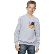 Sweat-shirt enfant Dessins Animés Daffy Duck Face Faux Pocket