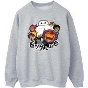 Sweat-shirt Disney Big Hero 6 Baymax Group Manga