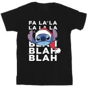 T-shirt enfant Disney Lilo And Stitch Christmas Blah Blah Blah