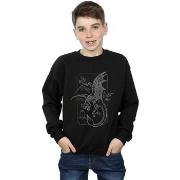 Sweat-shirt enfant Harry Potter Dragon Line Art