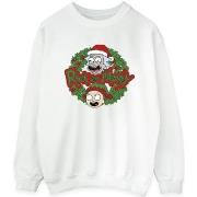 Sweat-shirt Rick And Morty Christmas Wreath