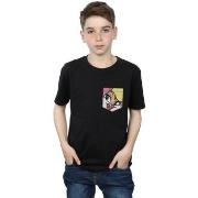 T-shirt enfant Dessins Animés Lola Bunny Face Faux Pocket