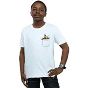 T-shirt enfant Dessins Animés Daffy Duck Faux Pocket