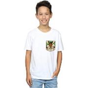 T-shirt enfant Dessins Animés Wile E Coyote Face Faux Pocket