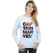 Sweat-shirt Marvel Captain Space Text