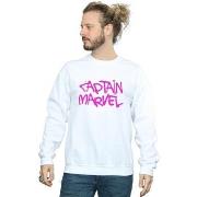 Sweat-shirt Marvel Captain Spray Text