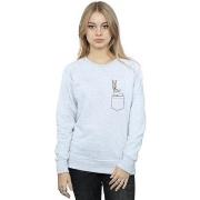 Sweat-shirt Dessins Animés Bugs Bunny Faux Pocket