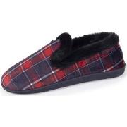 Chaussons Isotoner Chaussons charentaises fourrées Femme Tartan