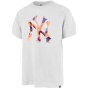 T-shirt '47 Brand 47 TEE MLB NEW YORK YANKEES DAY GLOW ECHO WHITE WASH