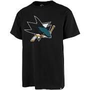 T-shirt '47 Brand 47 NHL TEE SAN JOSE SHARKS PRINT ECHO JET BLACK