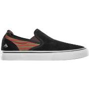 Chaussures de Skate Emerica WINO G6 SLIP ON X BRADEN HOBAN BLACK OLIVE...