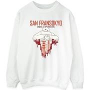 Sweat-shirt Disney Big Hero 6 Baymax San Fransokyo Heart