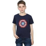 T-shirt enfant Marvel Captain America Pixelated Shield