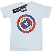 T-shirt enfant Marvel Captain America Stained Glass Shield