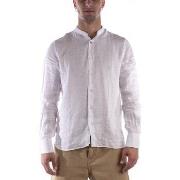 Chemise Sl56 Camicia Coreana Lino Bianco