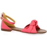 Sandales Gianni Crasto Nu pieds cuir fushia