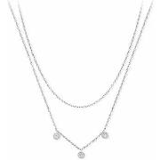 Collier Orusbijoux Double Collier Argent River Serti Zirconium