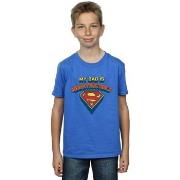 T-shirt enfant Dc Comics Superman My Dad Is Indestructible
