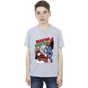 T-shirt enfant Dc Comics Superman Santa Comic