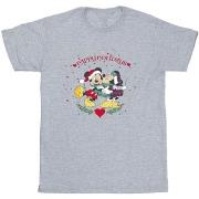 T-shirt enfant Disney Mickey Mouse Mickey Minnie Christmas
