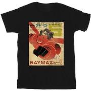 T-shirt Disney Big Hero 6 Baymax Flying Baymax Newspaper