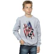 Sweat-shirt enfant Marvel Avengers Captain America Streaks