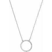 Collier Orusbijoux Collier Argent Rhodier Cercle De Vie Blanc