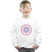 Sweat-shirt enfant Marvel Captain America Flowers Shield